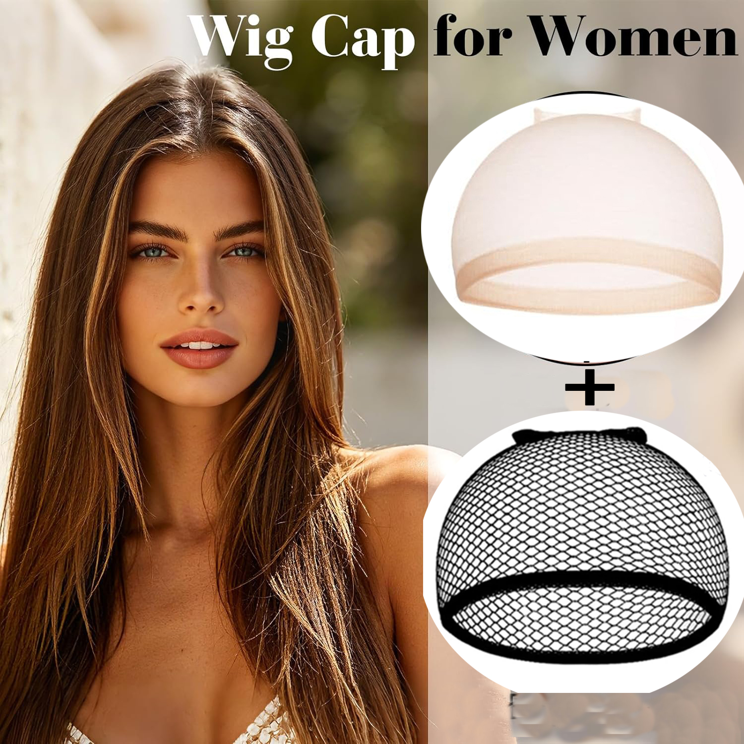 Wig Cap Stocking - Ventilated Nylon Mesh Nude Stocking Wig
