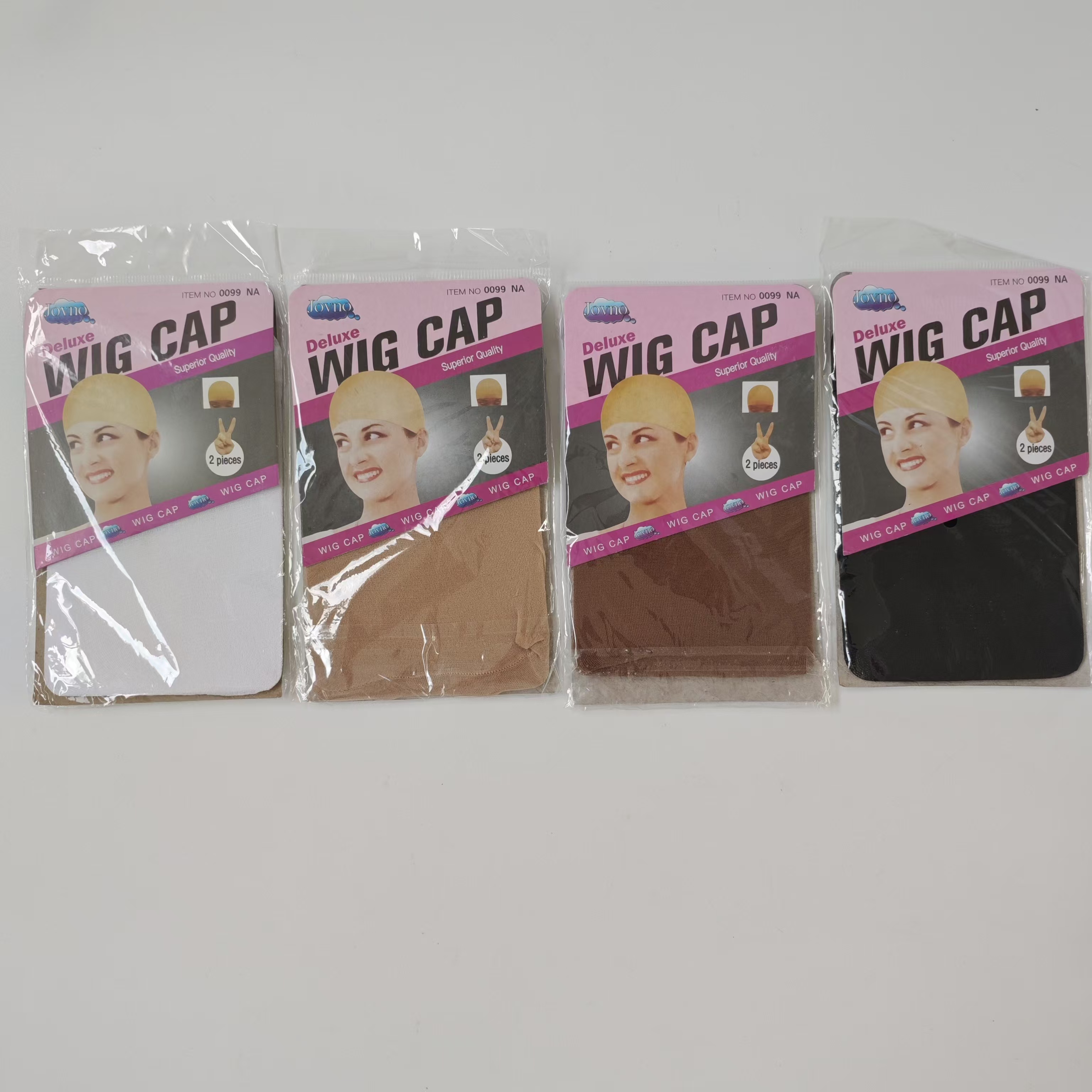 Wig Cap Stocking - Vesta Hair 2Pcs Black/Skin / Dark