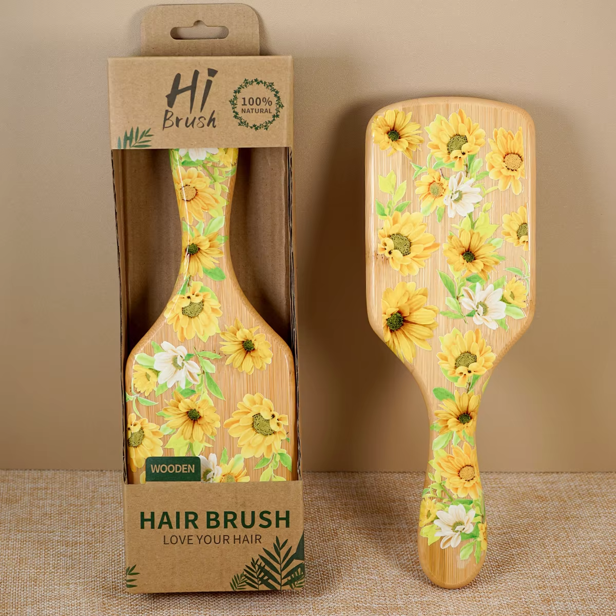 Sunflower Bamboo Air Cushion H - Bamboo Hair Brush recension och pris