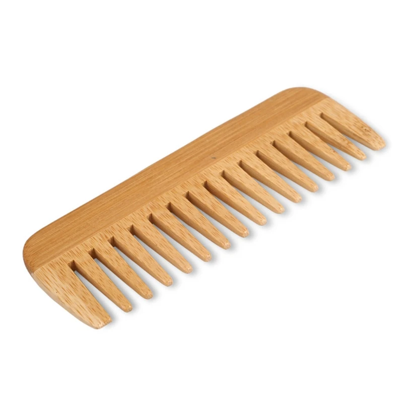 Natural Bamboo Wide Toothed Co - Bamboo Hair Brush recension och pris
