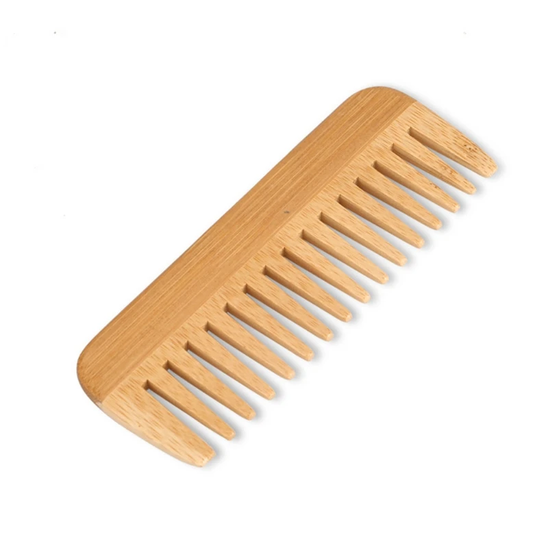 Natural Bamboo Wide Toothed Co - Bamboo Hair Brush recension och pris