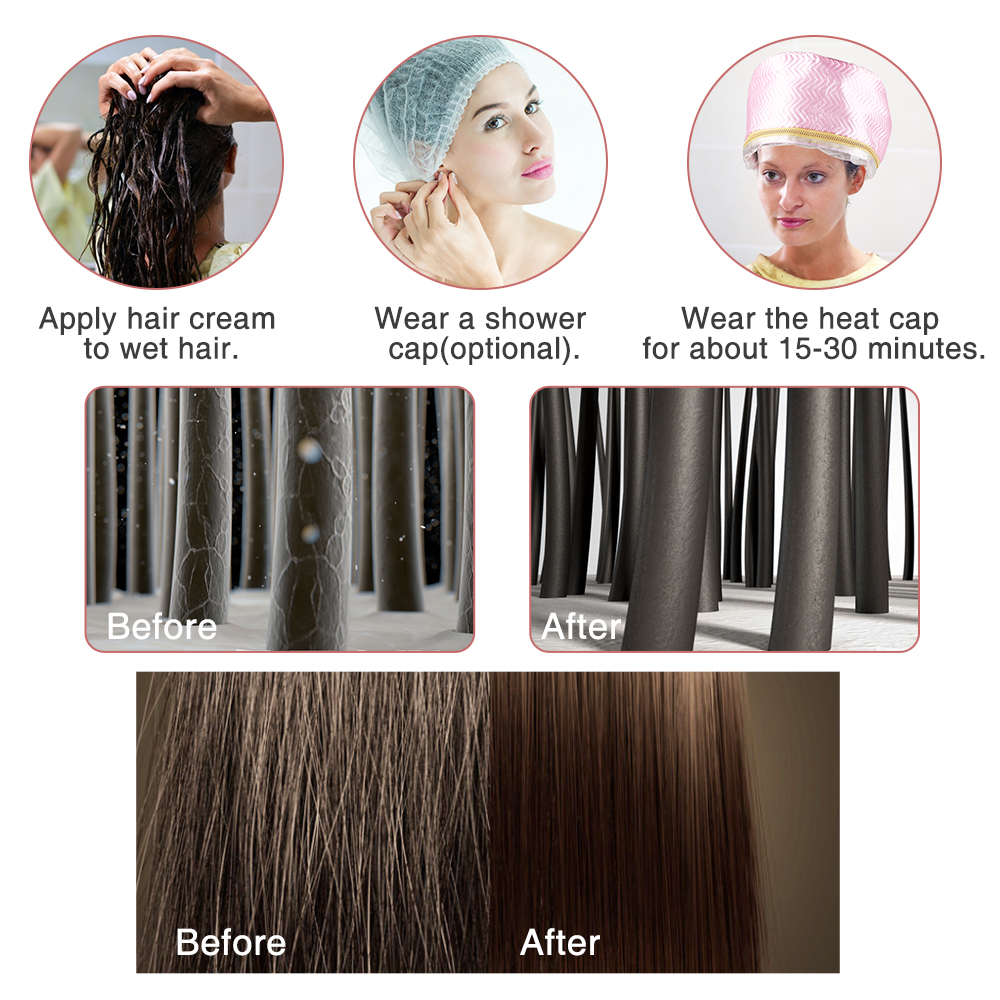 Hair Steamer Cap 220V Electric - Deep Conditioner Mask recension och pris