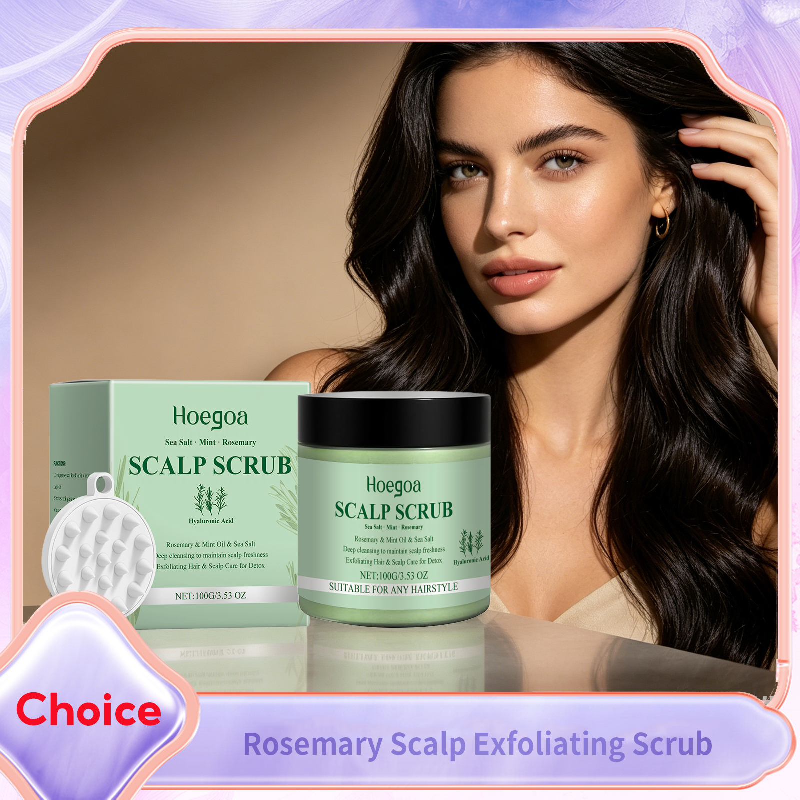 Rosemary Hair Care Scrub Cream - Scalp Scrub Exfoliant recension och pris