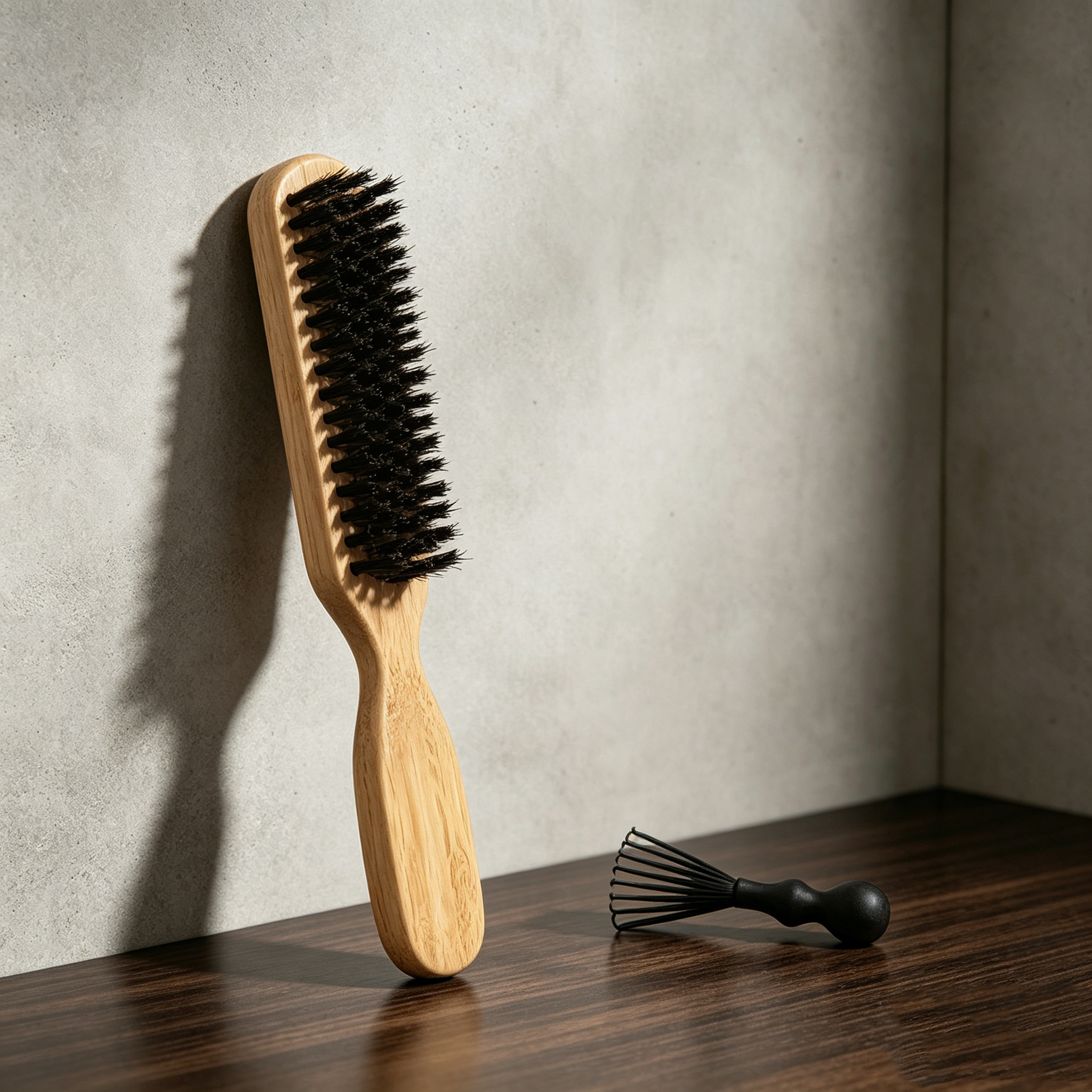 2Pcs Bamboo Hair Brush Set wit - Bamboo Hair Brush recension och pris