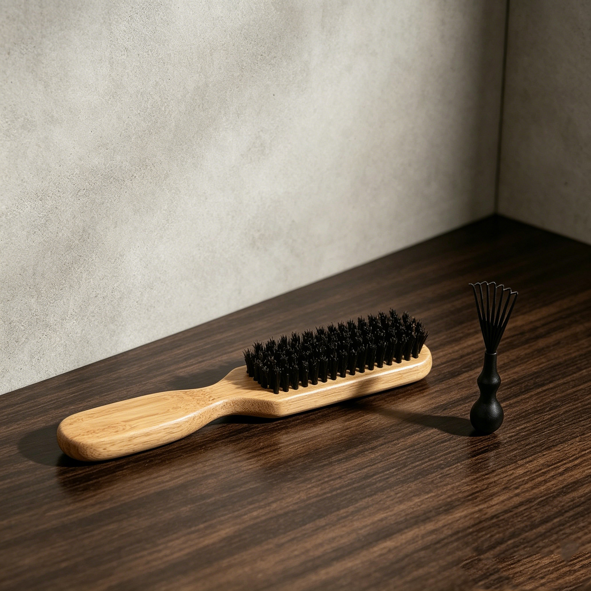 2Pcs Bamboo Hair Brush Set wit - Bamboo Hair Brush recension och pris