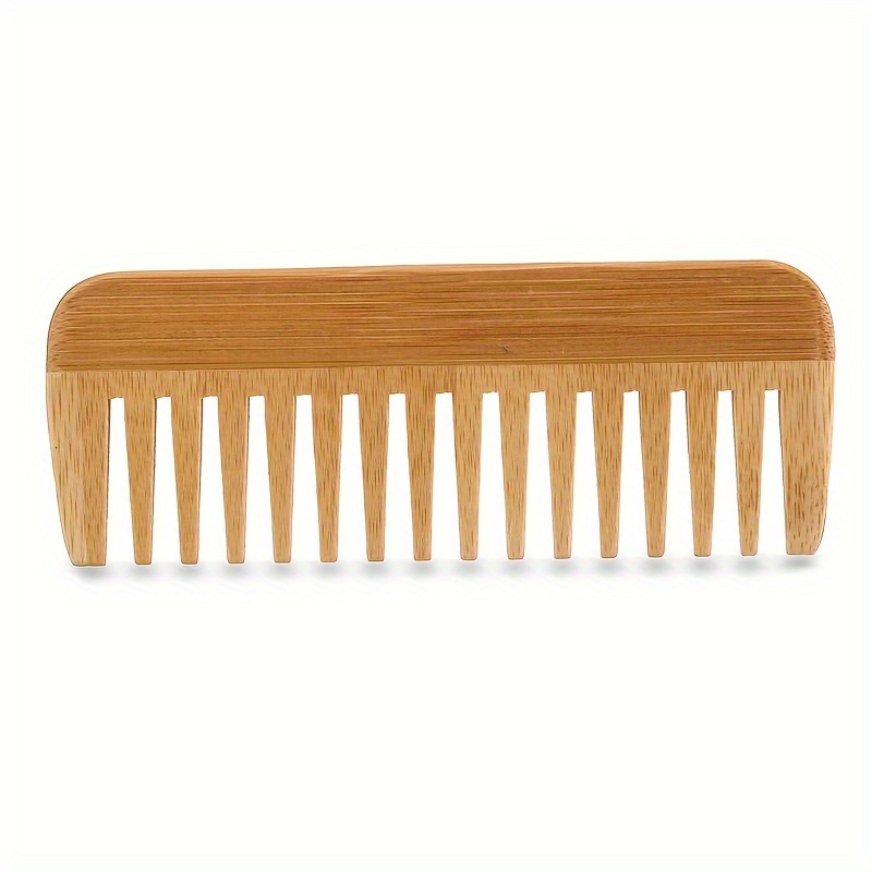 Wide-Tooth Natural Bamboo Wood - Bamboo Hair Brush recension och pris