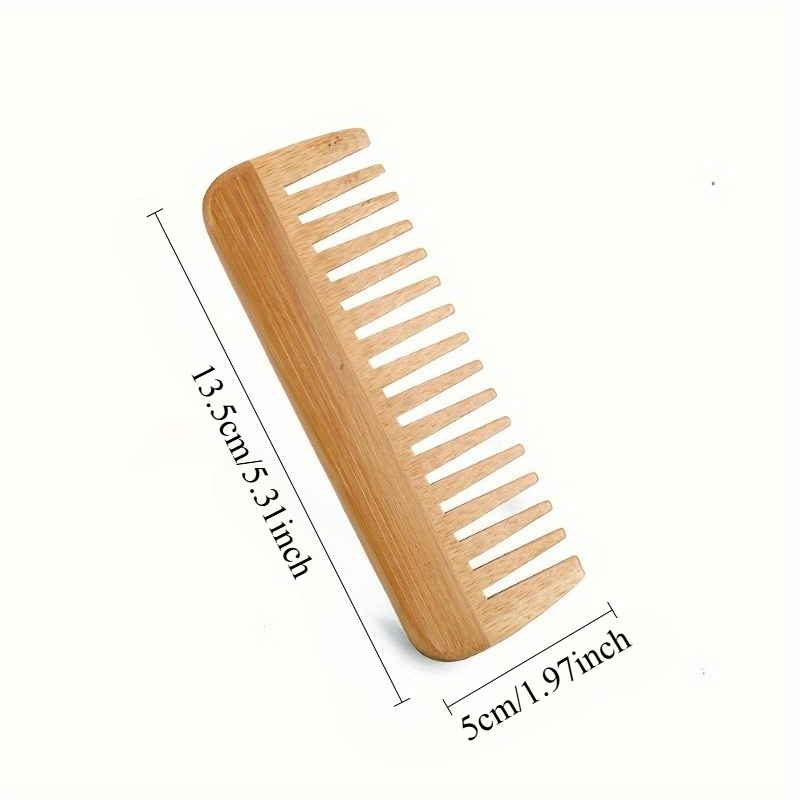 Wide-Tooth Natural Bamboo Wood - Bamboo Hair Brush recension och pris