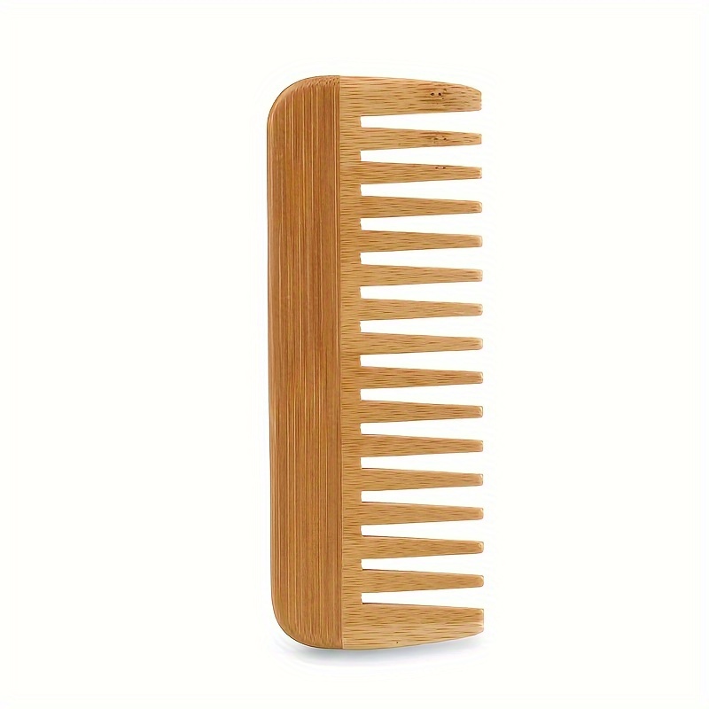 Wide-Tooth Natural Bamboo Wood - Bamboo Hair Brush recension och pris