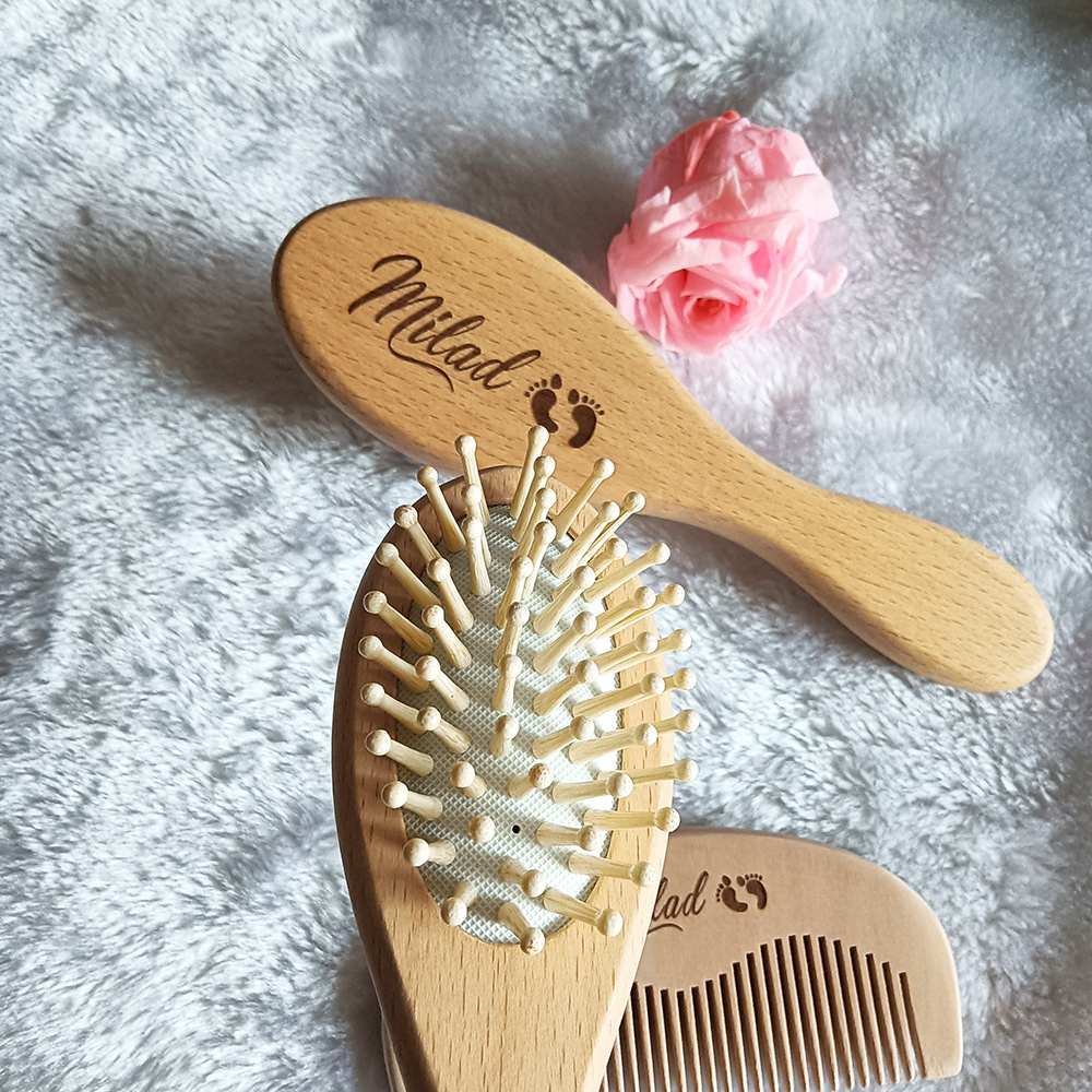 Baby Bathing Comb with Custom  - Hair Care Names recension och pris