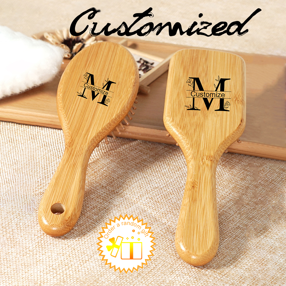 1pc Personalised Custom Bamboo - Bamboo Hair Brush recension och pris