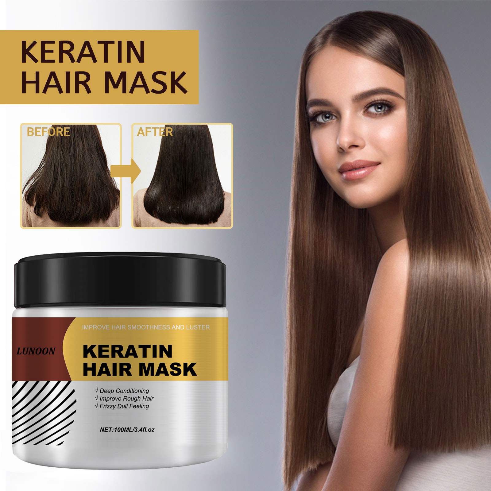 LUNOON Hair Mask 100ml - Deep  - Deep Conditioner Mask recension och pris