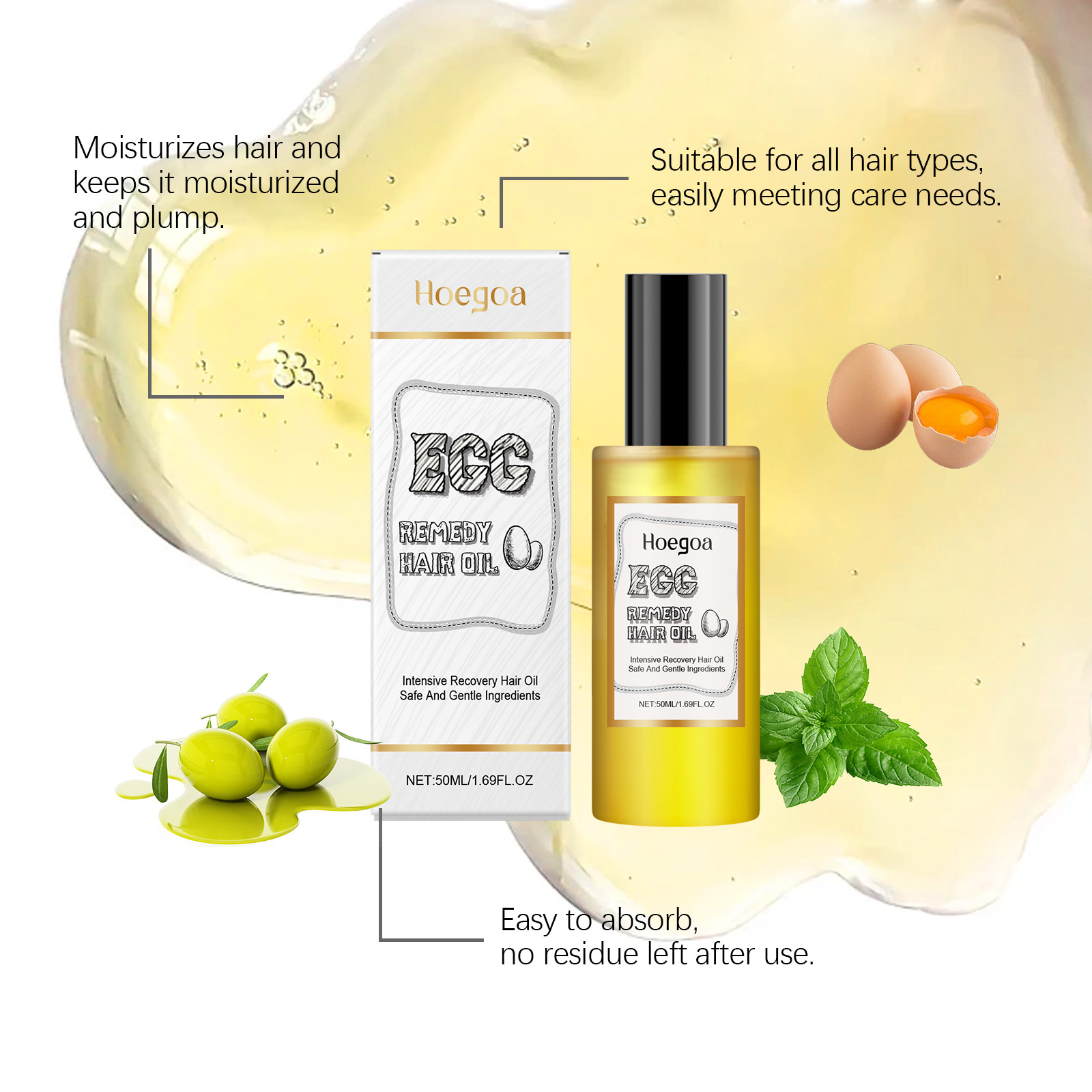 Egg Remedy Hair Oil Restore So - Hair Care Products recension och pris