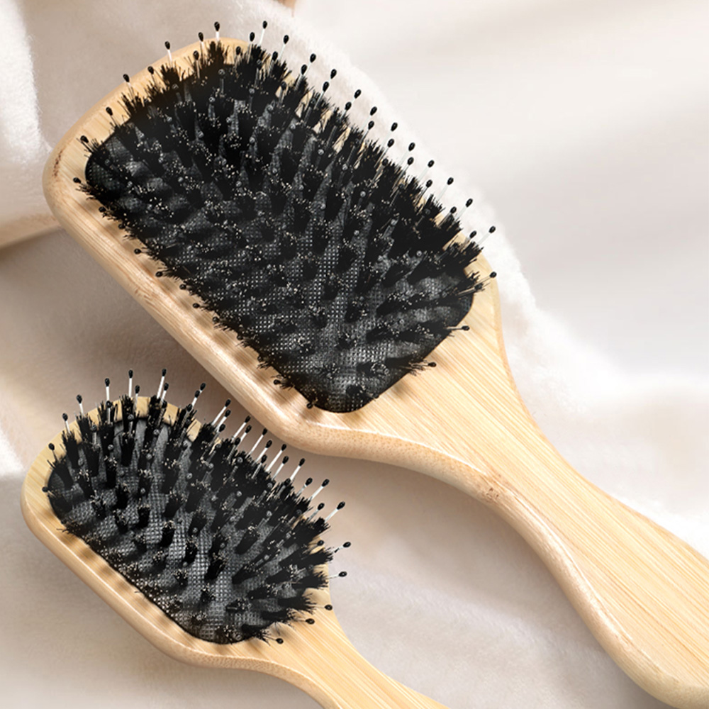 Square Air Cushion Bamboo Comb - Bamboo Hair Brush recension och pris
