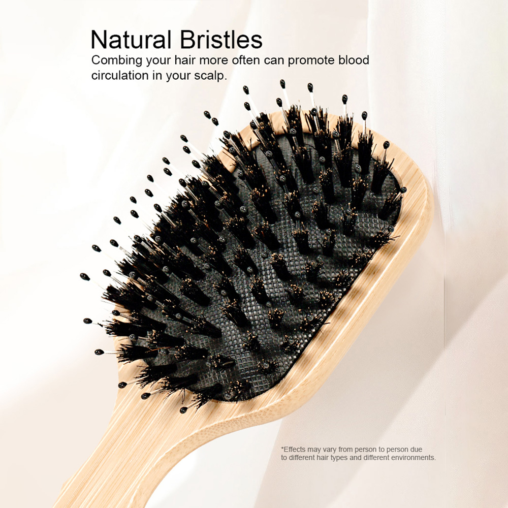 Square Air Cushion Bamboo Comb - Bamboo Hair Brush recension och pris