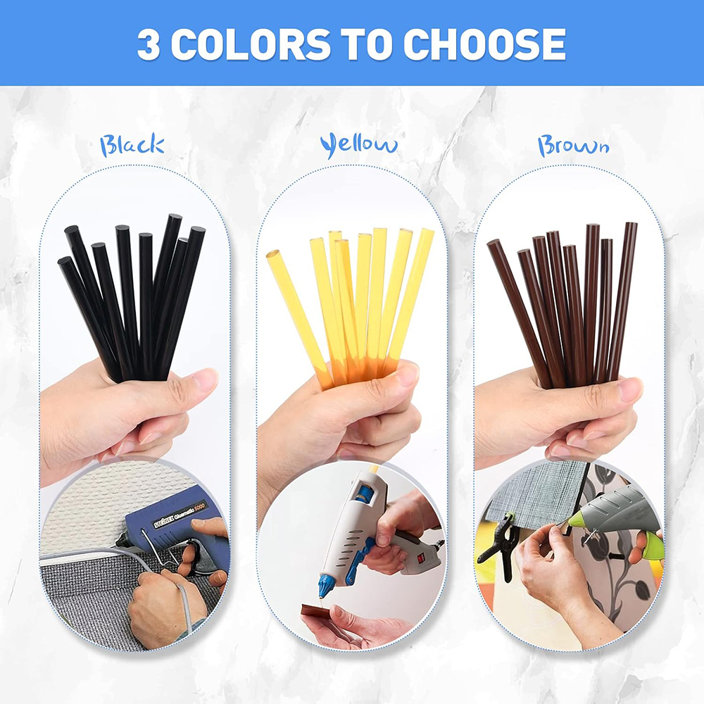 12pcs/lot 0.7*10 cm Hot Melt G - Glue Gun Hair recension och pris