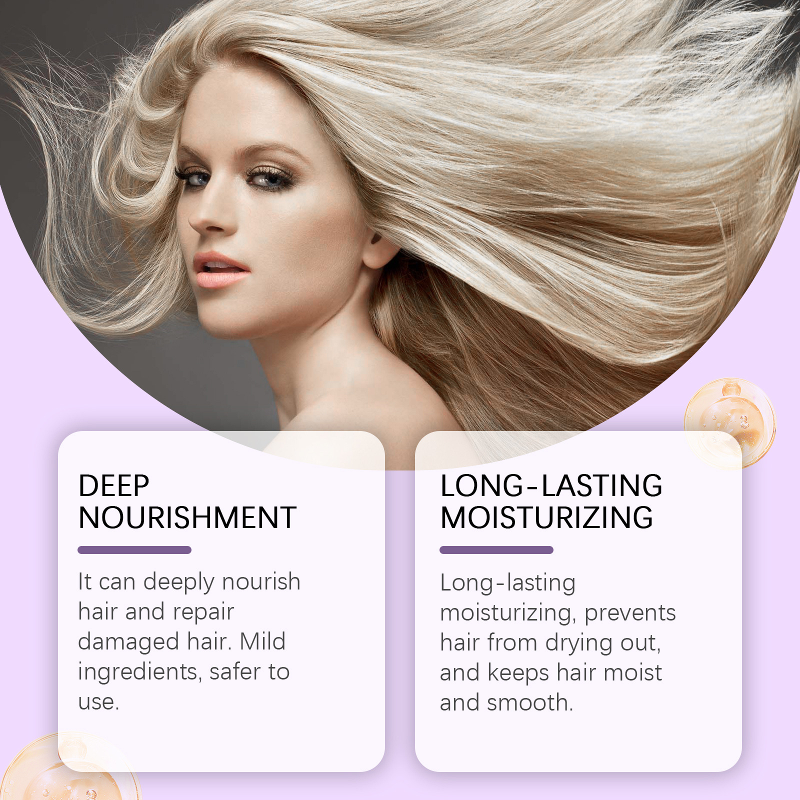 Purple Hair Mask Cover Gray Ha - Deep Conditioner Mask recension och pris