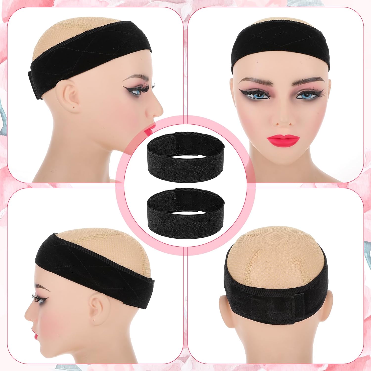 Wig Grip Bands and Dome Mesh W - Wig Cap Stocking recension och pris