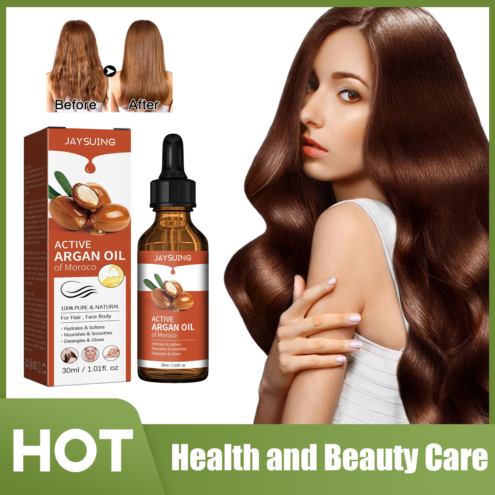 Argan Oil for Hair Treatment S - Hair Care Products recension och pris