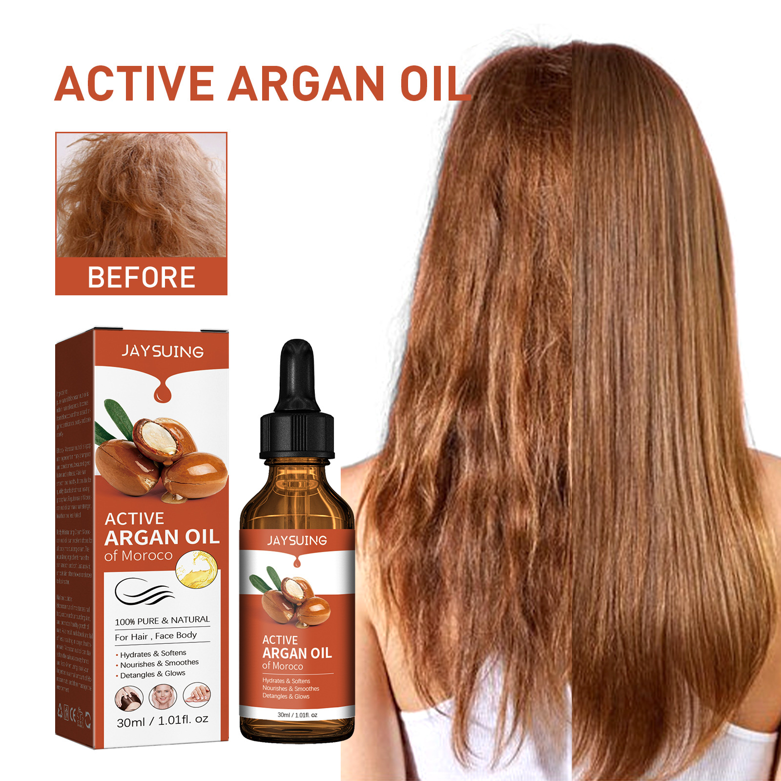 Argan Oil for Hair Treatment S - Hair Care Products recension och pris